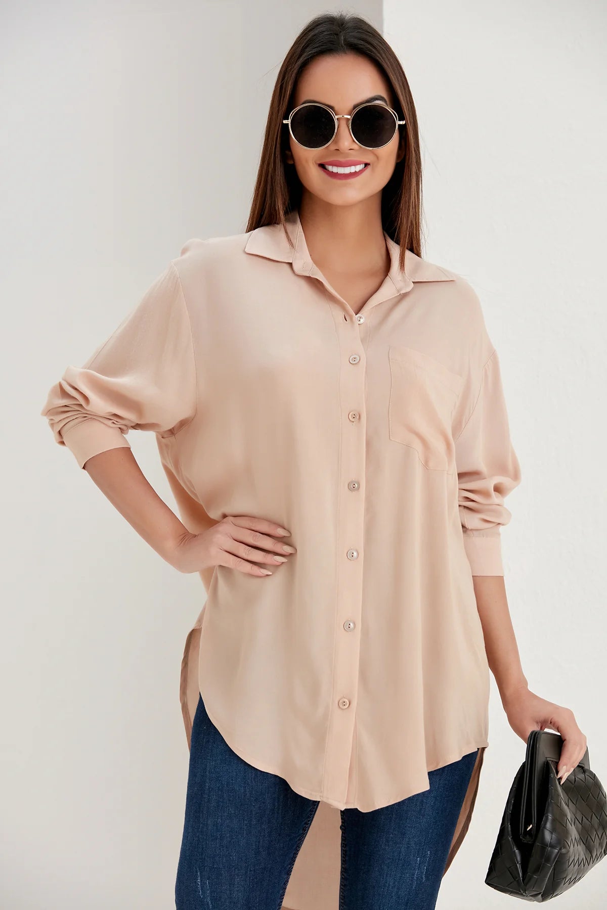 OVERSIZE SHIRT IN BEIGE