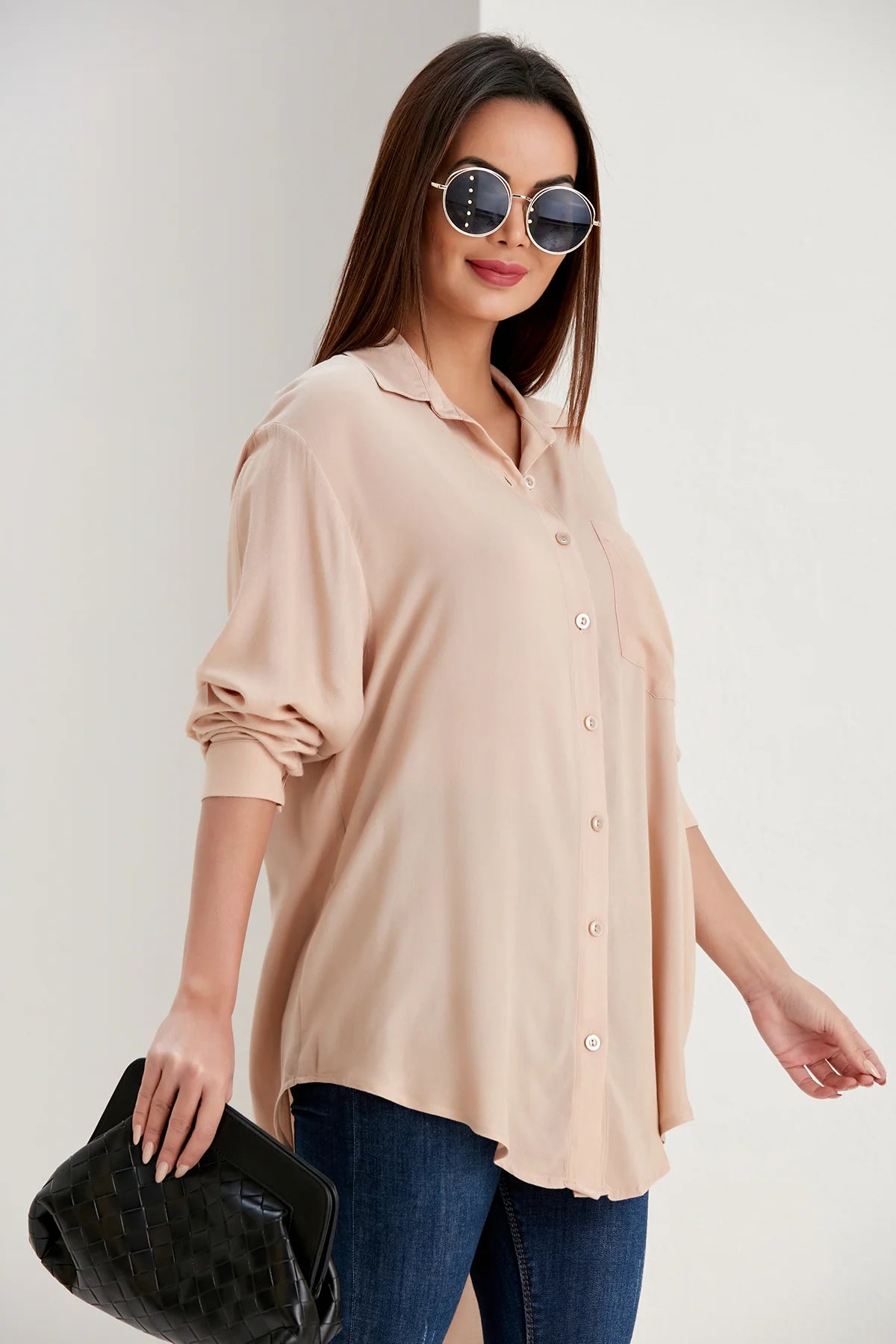 OVERSIZE SHIRT IN BEIGE