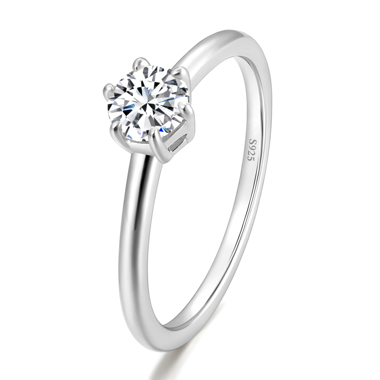 Silver Engagement Ring